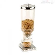Cornflakes Spender 4,5 L polycarbonat/Edelstahl 22x17x52cmh